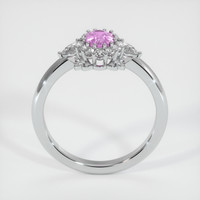0.51 Ct. Pink Sapphire Ring, 14K White Gold 3