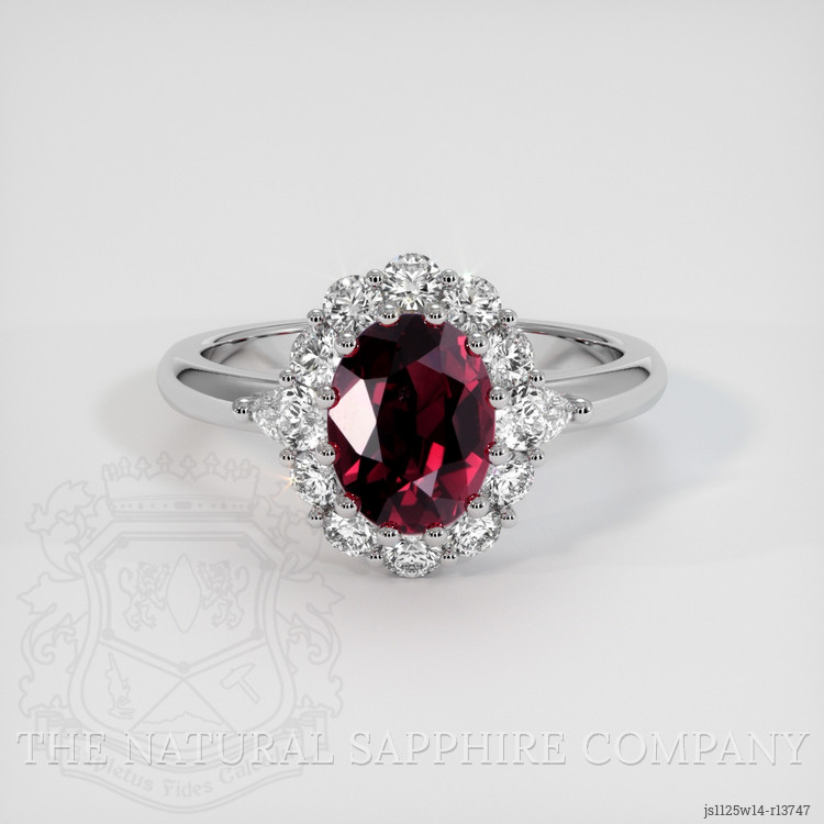 Ruby Ring 1.66 Ct. 14K White Gold | The Natural Ruby Company