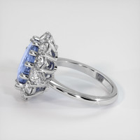 6.05 Ct. Sapphire Ring, 14K White Gold 4