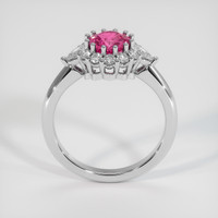 1.23 Ct. Pink Sapphire Ring, 14K White Gold 3