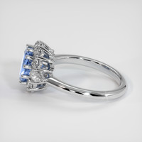 2.62 Ct. Blue Sapphire Ring, 14K White Gold 4
