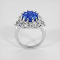 8.20 Ct. Blue Sapphire Ring, 14K White Gold 3