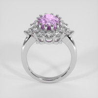 4.02 Ct. Pinkish Purple Sapphire Ring, 14K White Gold 3