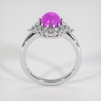 3.24 Ct. Sapphire Ring, 14K White Gold 3