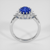 3.01 Ct. Blue Sapphire Ring, 14K White Gold 3