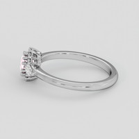 0.47 Ct. Pink Sapphire Ring, 14K White Gold 4