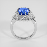 4.45 Ct. Blue Sapphire Ring, 14K White Gold 3