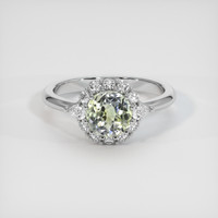 2.16 Ct. Sapphire Ring, 14K White Gold 1