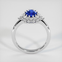 1.13 Ct. Blue Sapphire Ring, 14K White Gold 3