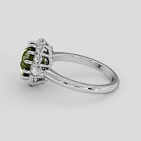 3.49 Ct. Color Change Sapphire Ring, 14K White Gold 4