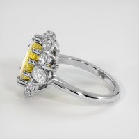 5.76 Ct. Yellow Sapphire Ring, 14K White Gold 4