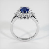 3.87 Ct. Blue Sapphire Ring, 18K White Gold 3