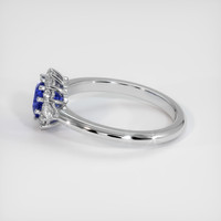1.32 Ct. Blue Sapphire Ring, 18K White Gold 4