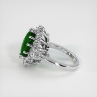 9.70 Ct. Emerald Ring, 18K White Gold 4