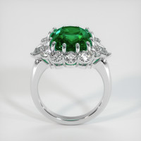 9.36 Ct. Emerald Ring, 18K White Gold 3