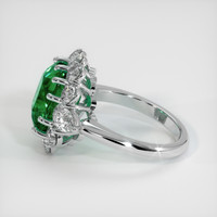 9.36 Ct. Emerald Ring, 18K White Gold 4
