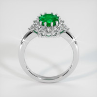 1.54 Ct. Emerald Ring, 18K White Gold 3