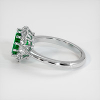 1.54 Ct. Emerald Ring, 18K White Gold 4