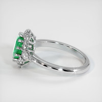 1.24 Ct. Emerald Ring, 18K White Gold 4