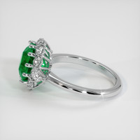 2.74 Ct. Emerald Ring, 18K White Gold 4