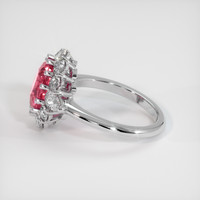 3.98 Ct. Sapphire Ring, 18K White Gold 4