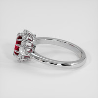 1.04 Ct. Ruby Ring, 18K White Gold 4