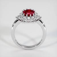 2.07 Ct. Ruby Ring, 18K White Gold 3