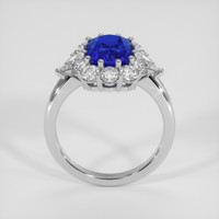 3.34 Ct. Blue Sapphire Ring, 18K White Gold 3