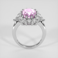 6.18 Ct. Pink Sapphire Ring, 18K White Gold 3