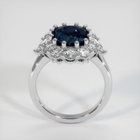 6.15 Ct. Blue Sapphire Ring, 18K White Gold 3