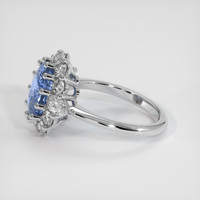 4.26 Ct. Sapphire Ring, 18K White Gold 4