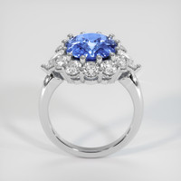 4.59 Ct. Blue Sapphire Ring, 18K White Gold 3