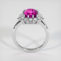 4.03 Ct. Pink Sapphire Ring, 18K White Gold 3