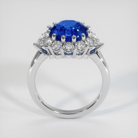 4.32 Ct. Blue Sapphire Ring, 18K White Gold 3