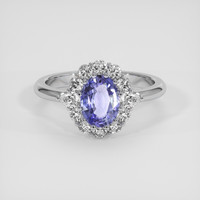 2.01 Ct. Violet Sapphire Ring, 18K White Gold 1
