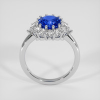 3.01 Ct. Blue Sapphire Ring, 18K White Gold 3