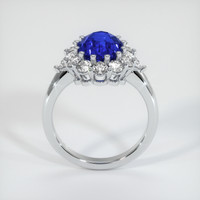 3.13 Ct. Sapphire Ring, 18K White Gold 3