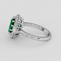 2.04 Ct. Emerald Ring, 18K White Gold 4