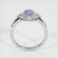 0.64 Ct. Color Change Sapphire Ring, 18K White Gold 3