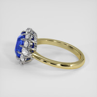 2.37 Ct. Blue Sapphire Ring, 14K White & Yellow 4