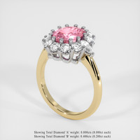 2.57 Ct. Sapphire Ring, 14K White & Yellow 2