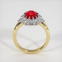 2.13 Ct. Ruby Ring, 14K White & Yellow 3