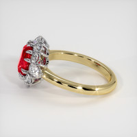 2.13 Ct. Ruby Ring, 14K White & Yellow 4