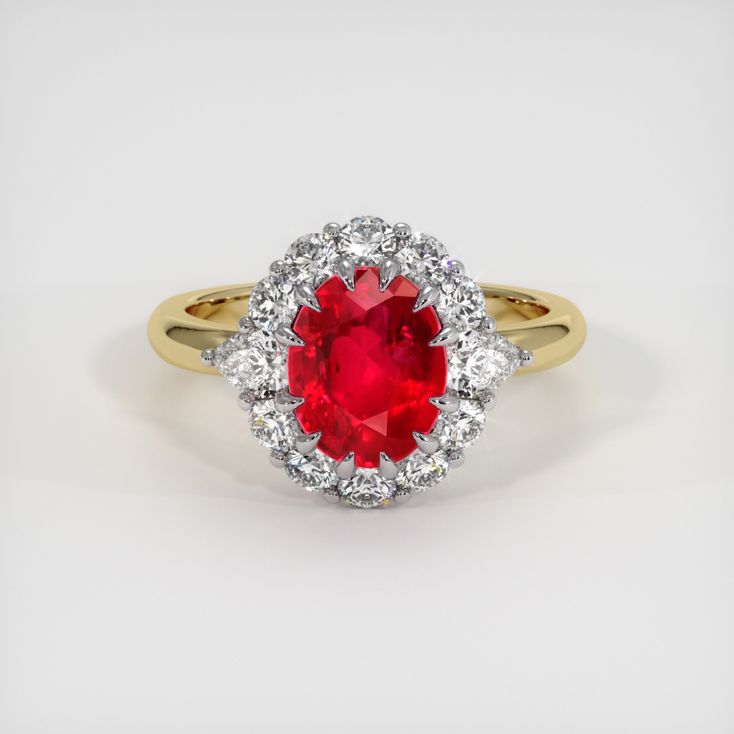 はち✨クリスマス直前商品❣️美しい❣️勝利に導く❣️Ruby ring✨ Ruby Ring 2.08 Ct. 14K White Yellow | The Natural Ruby Company