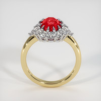 2.03 Ct. Ruby Ring, 14K White & Yellow 3