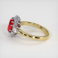 2.03 Ct. Ruby Ring, 14K White & Yellow 4