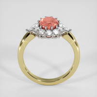 1.13 Ct. Padparadscha Sapphire Ring, 14K White & Yellow 3