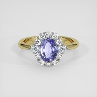 2.01 Ct. Violet Sapphire Ring, 14K White & Yellow 1