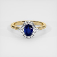 1.24 Ct. Sapphire Ring, 18K White & Yellow 1