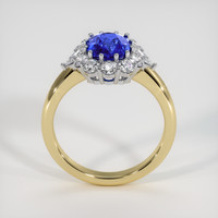 3.02 Ct. Blue Sapphire Ring, 18K White & Yellow 3